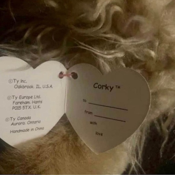 Ty Large Beanie ( Corky) & Ty Pillow Pal (Speckles) - Picture 4 of 6